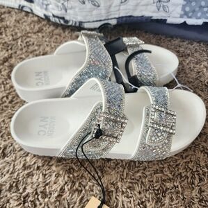 Madden NYC Bling Sandals 7.5